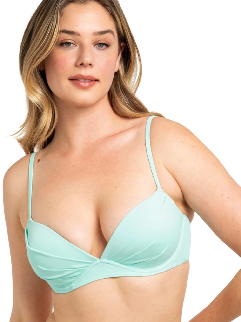 Swim top smart & sexy Mint Green Twist Bikini Top